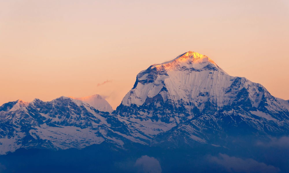 Mt Dhaulagiri from Khopra Ridge